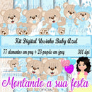 Kit Digital Ursinho Baby Azul
