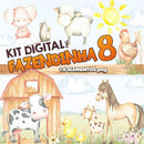 Kit Digital Fazenda Aquarela 8