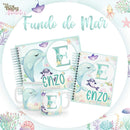 kit sublimaçao e encadernaçao agenda caneca - FUNDO DO MAR MENINO