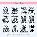 Pacote Estampas Artes Namorados Frases Bonequinhos Pck4 Png