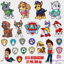 Kit Digital Patrulla Canina Paw Patrol Png 300dpi