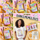 Kit Digital Florks Memes 2023 P/ Cartonagem Sublimação