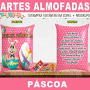 Artes Almofadas Bolso Páscoa Chocolates Editáveis Mockups