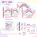 kit completo arquivo  pdf png encadernaçao sublimaçao - 22 - ARCO-ÍRIS CANDY