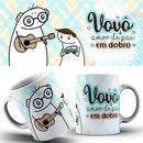 Pacote Artes Canecas Dia Dos Avós Flork Mockups Estampas
