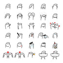 Kit Digital Flork Sem Fundo Lettering Arquivos Png