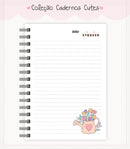 Caderno Cute Menina 1 - Arquivo Digital