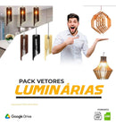 Pack Vetores Luminárias 3d Cdr/dxf/ai/svg