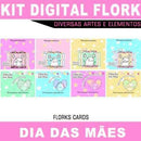 Artes Estampas Kit Digital Flork Dia Das Mães Sublimação
