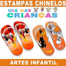Estampas Dia Das Crianças Chinelos Sublimação Infantil