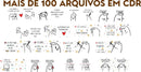Pack Artes Bento Flork Canecas 100 Arquivos Cdr E Png