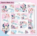 KIT DIGITAL COMPLETO ENCADERNAÇÃO E SUBLIMAÇÃO VOLTA AS AULAS MINNIE ROSA