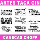 Estampas Taça Gin Copo Chopp Editáveis Canecas Sublimação