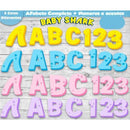 Kit Digital Alfabeto Baby Shark Silhouette Arquivo Png