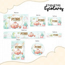 Arquivo Etiqueta Escolar Fundo Do Mar 2 Studio Pdf Png Dxf