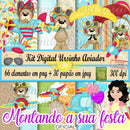 Kit Digital Ursinho Aviador