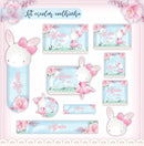 kit completo arquivo  pdf png encadernaçao sublimaçao -  COELHINHA BAILARINA