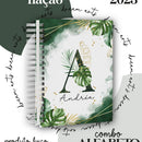 Arquivos P/ Capas Alfabeto Floral Azul E Verde
