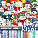 Kit Digital Boneco De Neve 131 Arquivos + Fontes