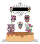 Arquivo Corte Topo De Bolo - Caveira Mexicana 01 Temas Combo