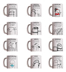 Artes Digitais Canecas Flork Meme 20 Profissões Png