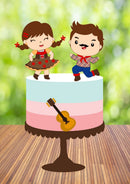 Topo De Bolo Junino Violão - Arquivo Digital