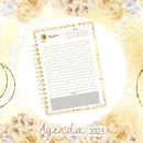 Agenda Datada 2023 Floral Confeiteira - Arquivo Digital