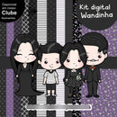 Arquivo Digital - Combo Artes Wandinha Série Cute Elementos