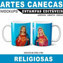 Estampas Canecas Religiosas Mockups Religião Corel Png