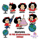 Kit Digital Png Mafalda 300dpi