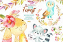 Kit Digital Clipart Cute Florest