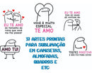 Pacote +85 Artes P Canecas Flork 240 Arquivos Namorados