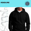 Molde Blusa Moletom Canguru Com Capuz Masculino E Feminino