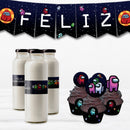 Kit Among Us + Invitación De Regalo!! Cumpleaños. Editable