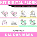 Artes Estampas Kit Digital Flork Dia Das Mães Sublimação