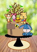 Arquivo De Corte Topo De Bolo Ursinho Pooh