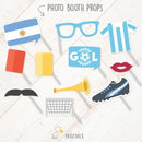 Argentina Futbol Mundial + Props De Regalo ** Editable **