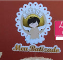 Arquivo Corte Topo De Bolo Batizado Anjo Silhouette