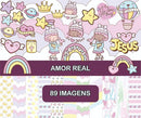 Kit Digital Amor Real Sem Fundo Arquivo Png
