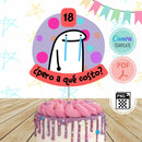 Cake Topper Adorno Torta Digital Personalizado Flork N°1