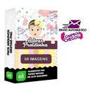Kit Digital Adeus Fraldinha Menina  Arquivo Png