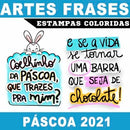 Estampas Frases Coloridas Páscoa Sublimação Mockups Pandoca
