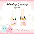 Kit Dia Das Crianças Polvinho Menina - Arquivo Digital