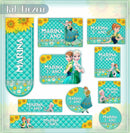 Arquivo Etiqueta Escolar Frozen 9 Studio, Pdf E Png