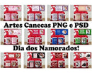 +800 Arquivos Digitais Dia Dos Namorados Canecas Sublimação