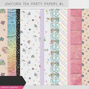 Kit Papel Digital Shabby Chic Unicornio Tea Party