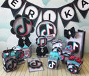 Pack de Arquivo de Corte Silhouette Tik Tok 5 Kits - Studio e PDF