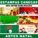 Estampas Canecas Natal 300 Artes Prontas Jpg Papai Noel