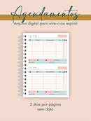 Arquivo Digital Agendamentos Combo A5 30/30m 1h/1h 44 Capas