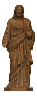 Sagrado Coração De Jesus - Arquivo Stl Impressão 3d Estatua